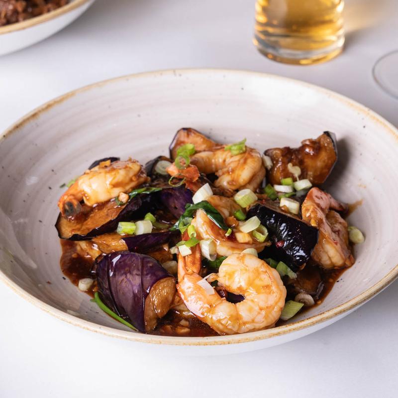 Garlic Shrimp & Eggplant* photo
