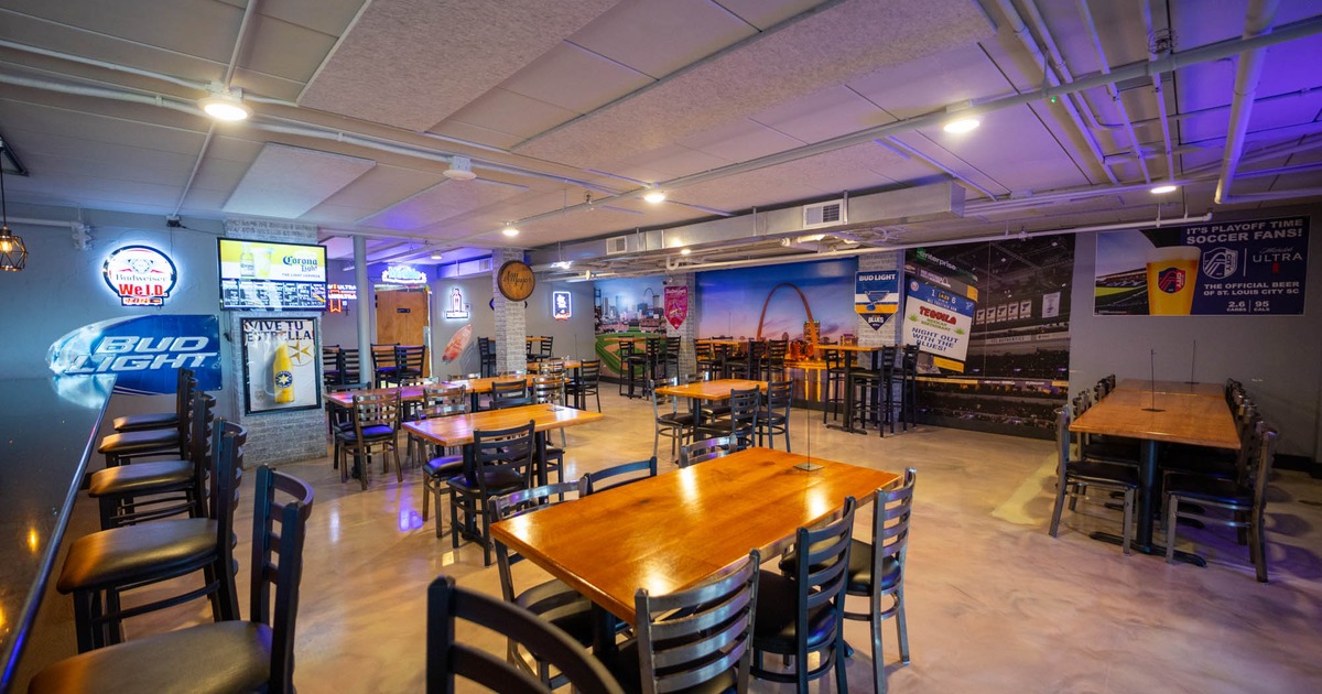 Interior, seating area, tables and chairs