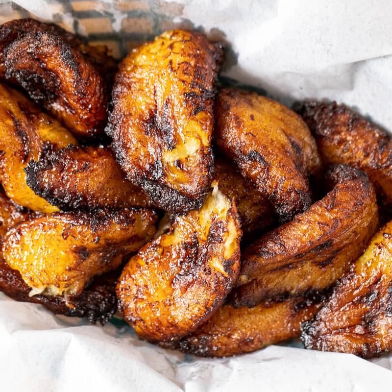 menu item 27 of 28, Fried Plantain and Vanilla Ice-Cream