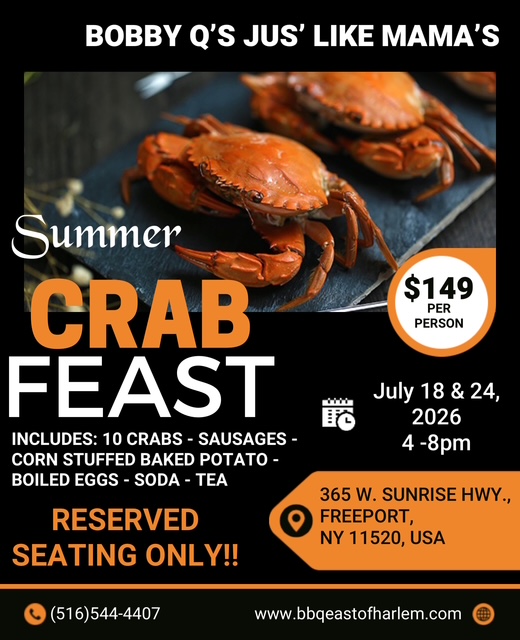 PHOTO OF CRABFEST FLYER FOR JULY 18 2026