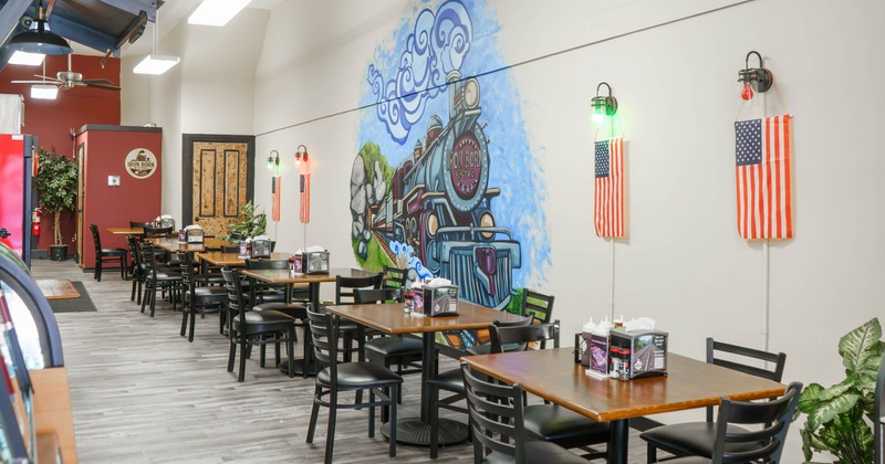 Interior, dining area