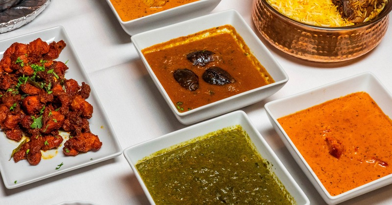 Various food dishes