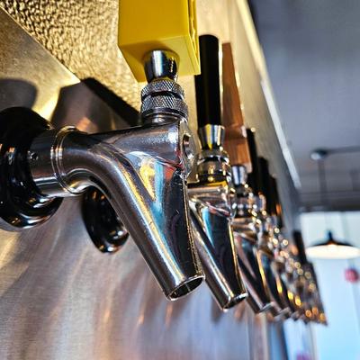Brewery Beer Taps.
