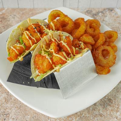 Big Bang Shrimp Tacos.