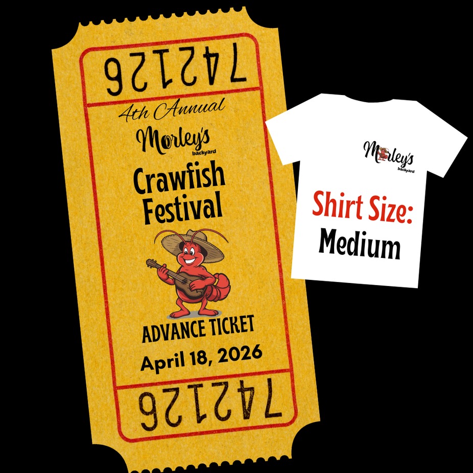 Crawfish Festival Advance Ticket: Medium Shirt event photo