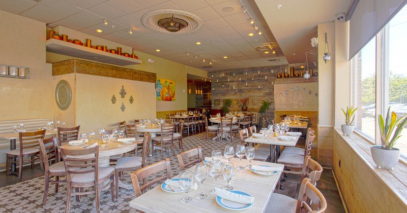 Set tables in dining area