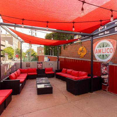 Outdoor seating area.