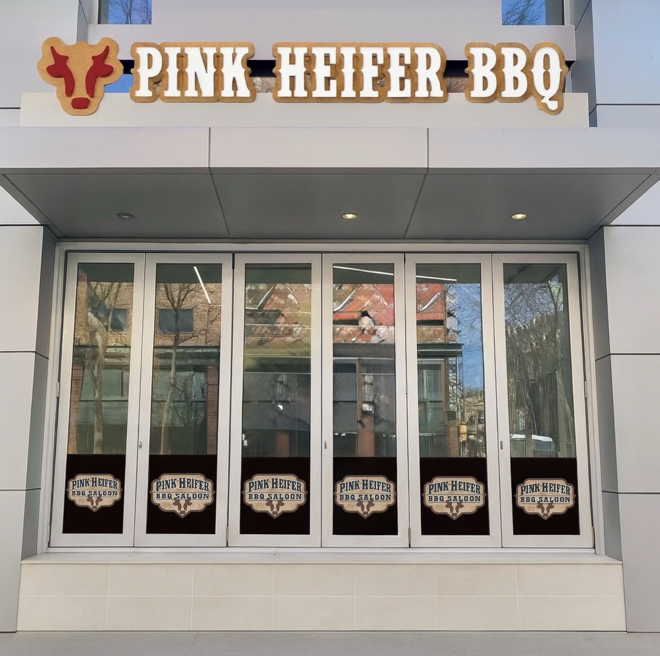 Pink Heifer workplace photograph
