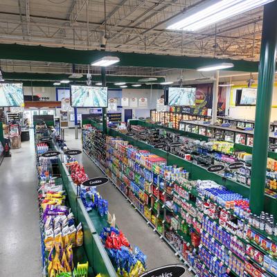 Grocery store interior.