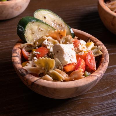 Deli sides, Greek salad.