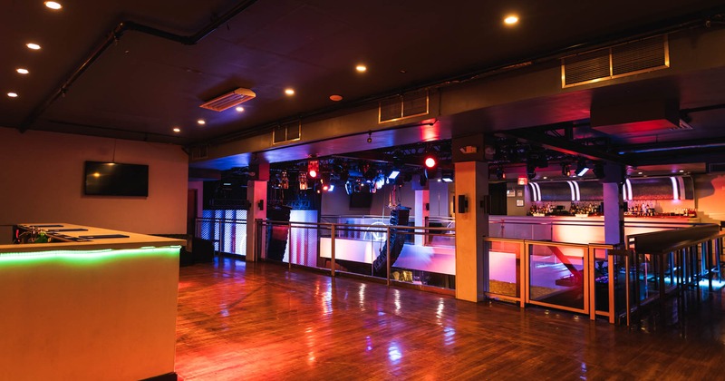 Interior, a dance floor