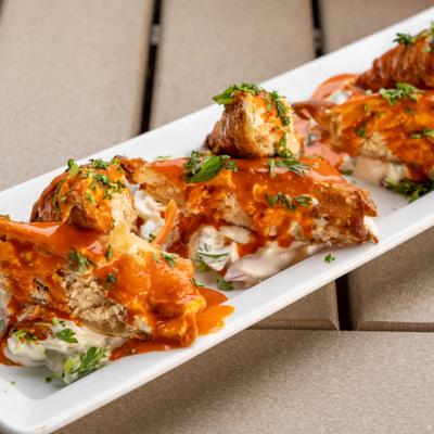 Buffalo Chicken Wontons.