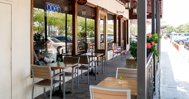 Outdoor seating area