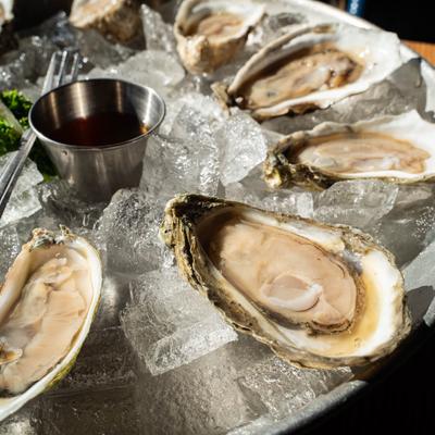 Dozen of Raw Oysters on the half shell.