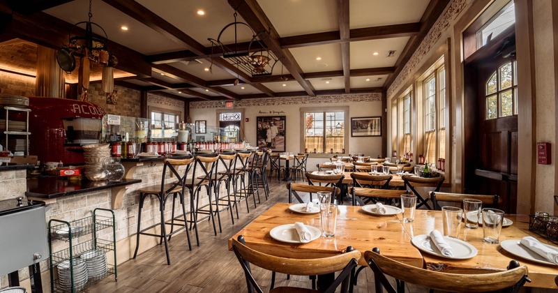 Interior, bar and dining area