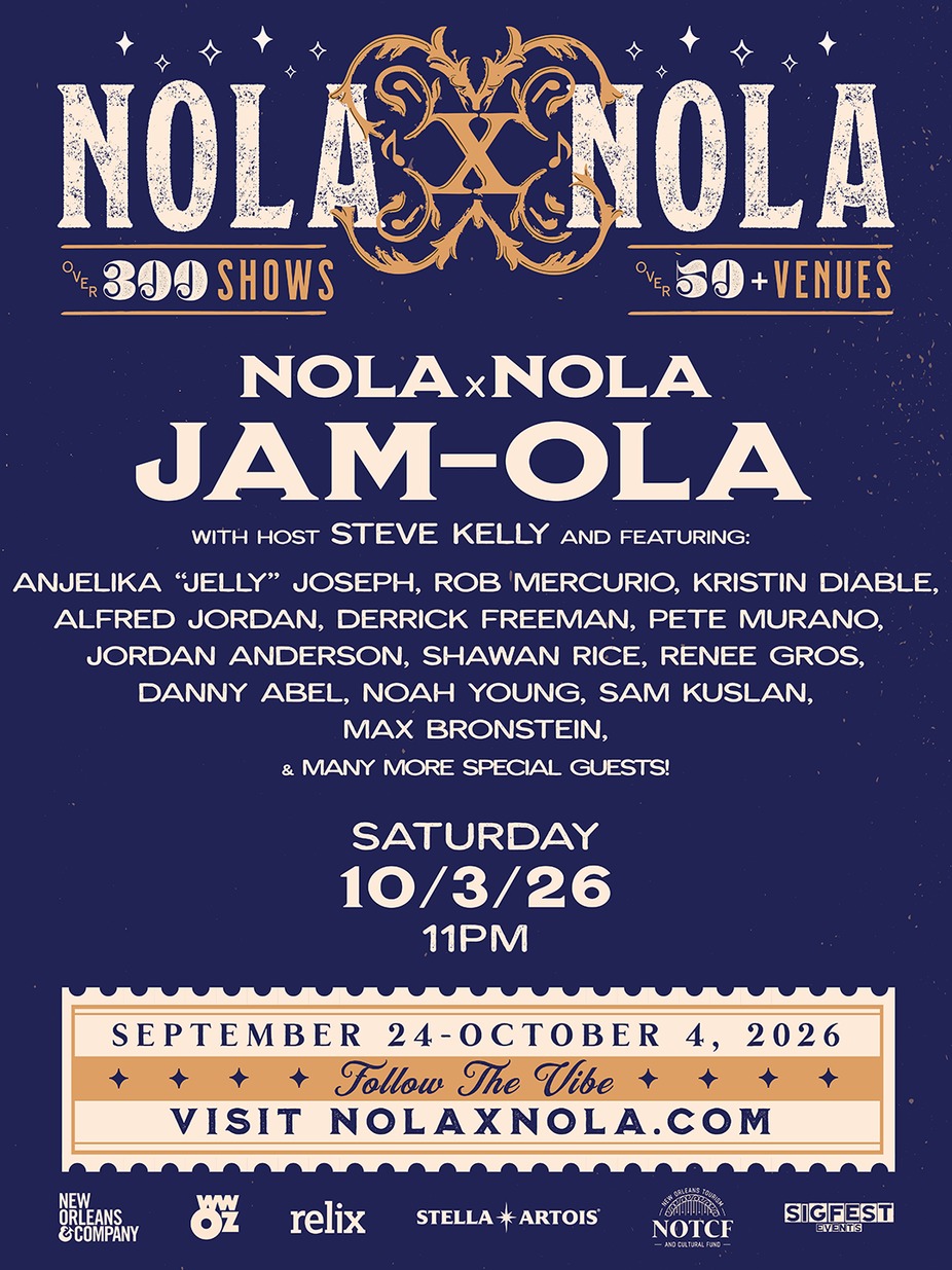 NOLA x NOLA JAM-OLA! with host Steve Kelly featuring: Alfred Jordan, Anjelika 