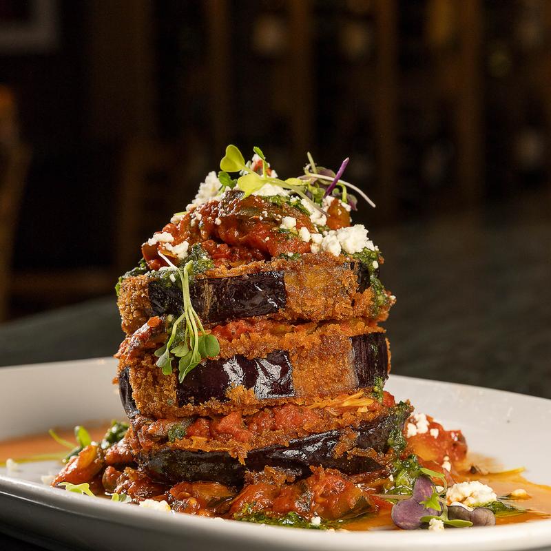 Fried Eggplant Napoleon photo