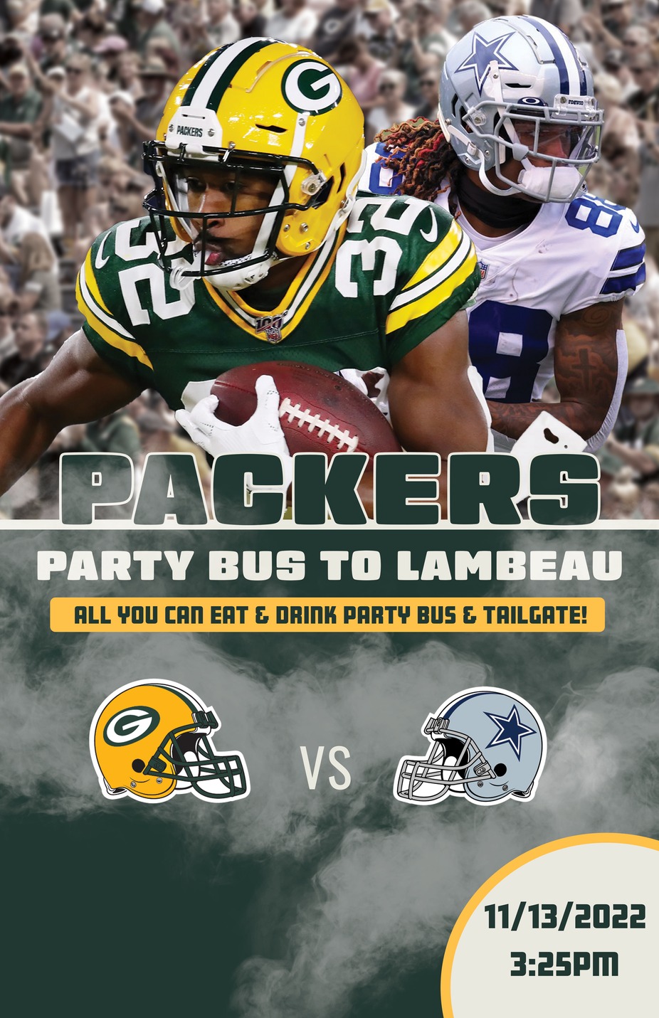 Packers Vs. Cowboys Party Bus to Lambeau event photo