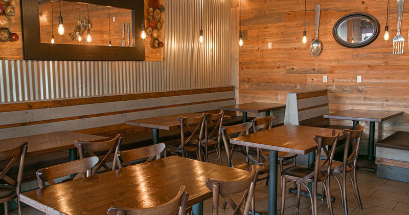 Restaurant interior, dining area