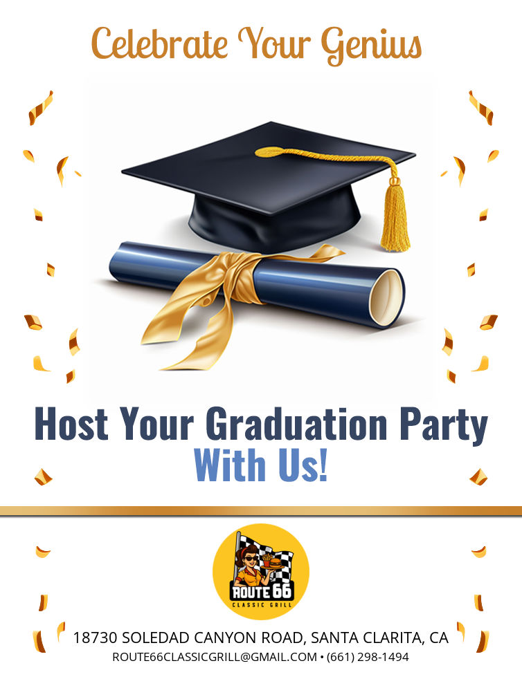 Graduation party catering and hosting at Route 66 Classic Grill