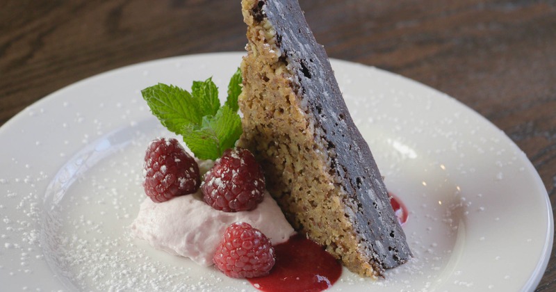 Flourless Raspberry Chocolate Tart dessert