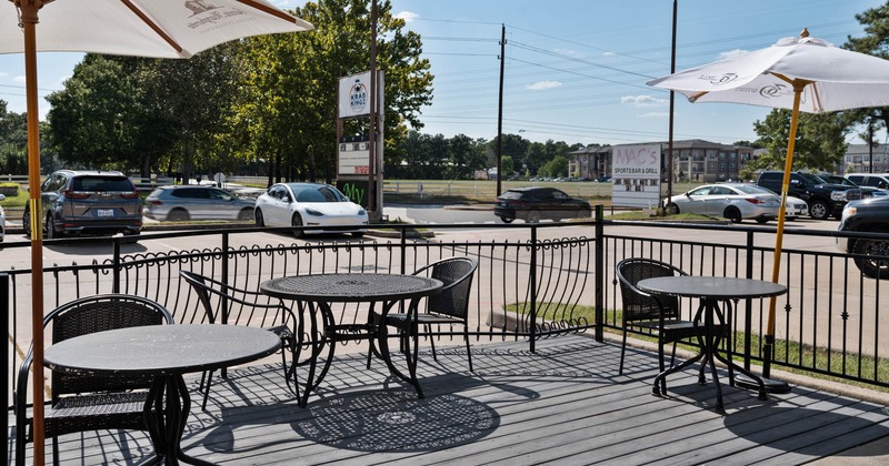 Exterior, tables and chairs