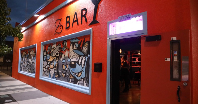 Exterior, side view, entrance