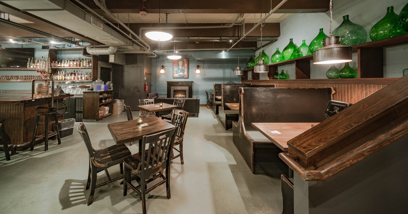 Interior, dining area