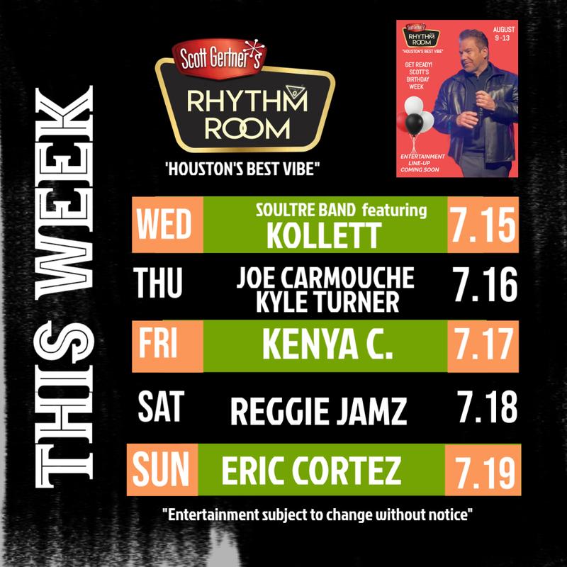Event image This Week at Scott Gertner's Rhythm Room