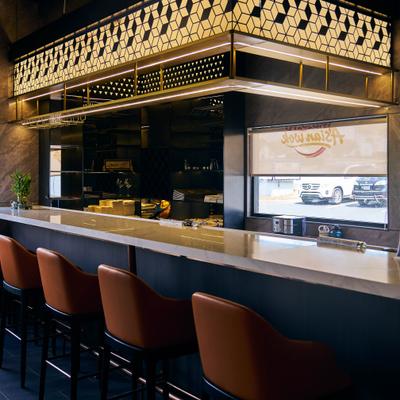 Interior, bar area.