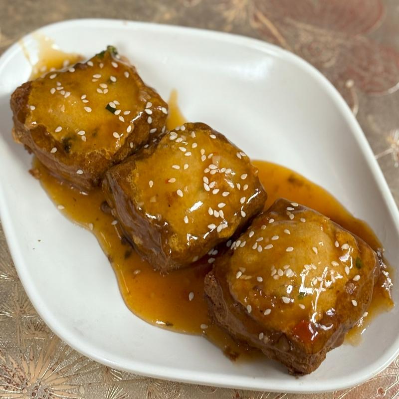 30. Pan - Seared Seafood Stuffed Tofu photo