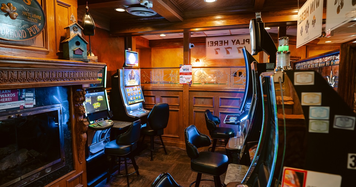 Interior, game corner, gambling game consoles