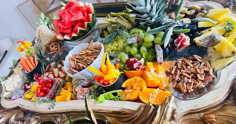 Fruit and snack grazing table