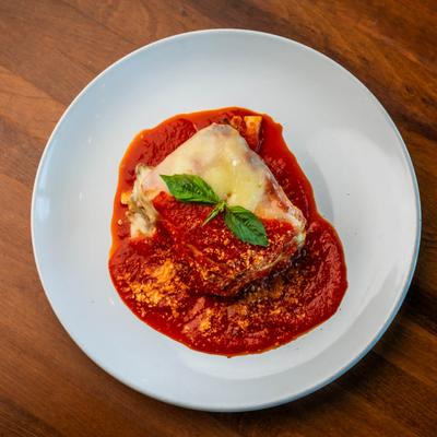 Lasagna in house red sauce.