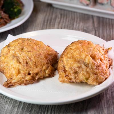 Shrimp egg foo young patties.