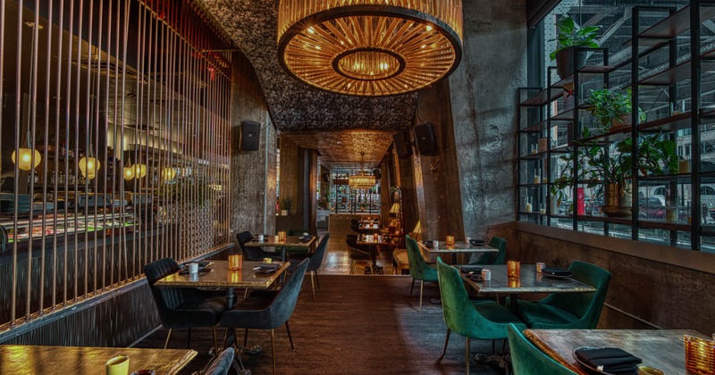 Interior, a modern design of a seating area