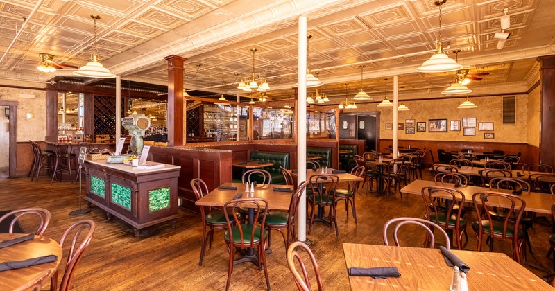 Interior, bar and dining area