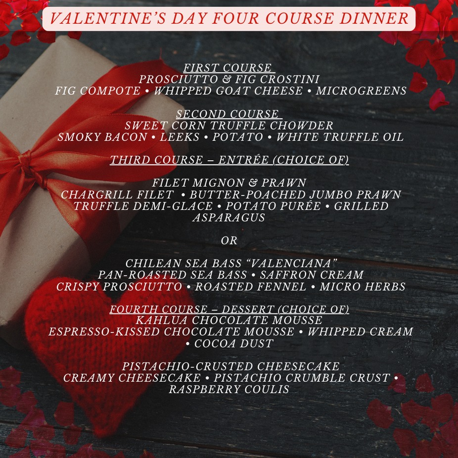 Valentines Day 4 Course Dinner event photo
