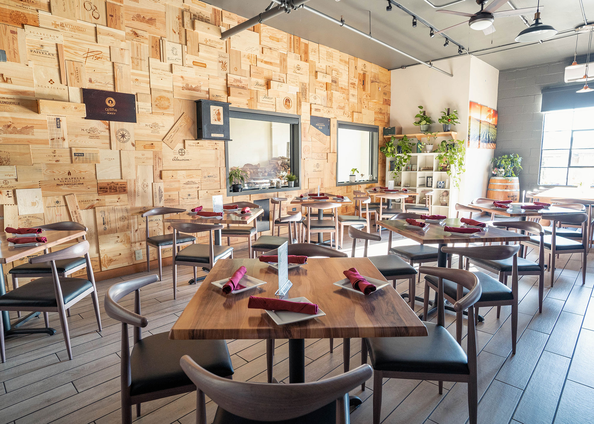 Tables ready for guests