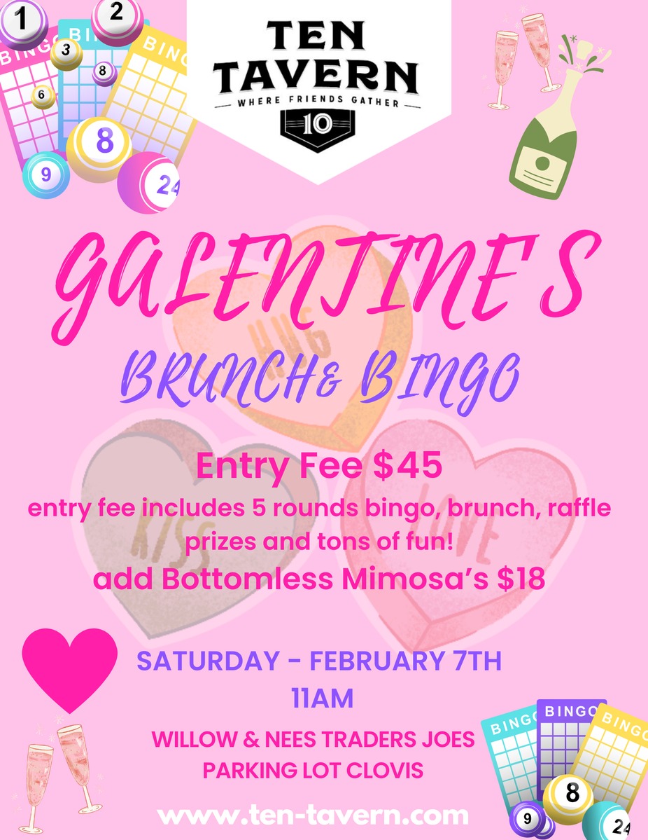 💗 Galentine’s Brunch & Bingo at Ten Tavern! event photo