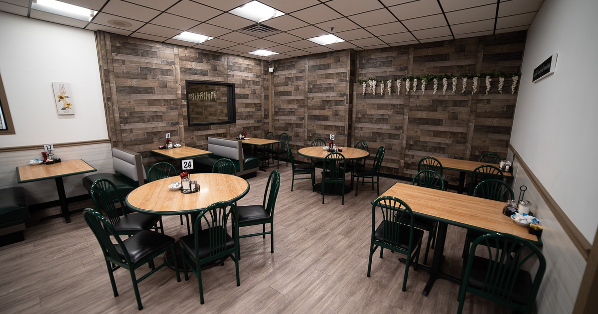 Cozy interior dining area