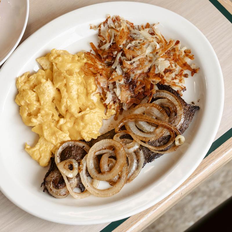 menu item 11 of 57, *Steak & Eggs