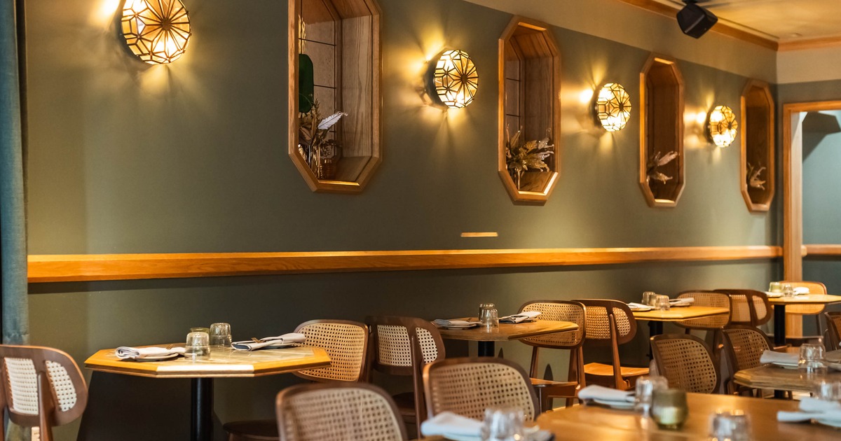 Restaurant interior, dining area