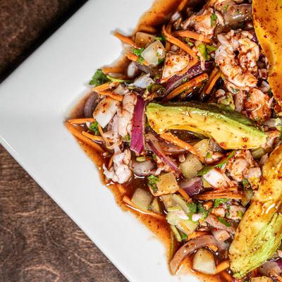 Aguachiles Diablo dish.