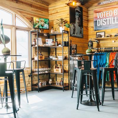 The interior of the Two Trees venue.