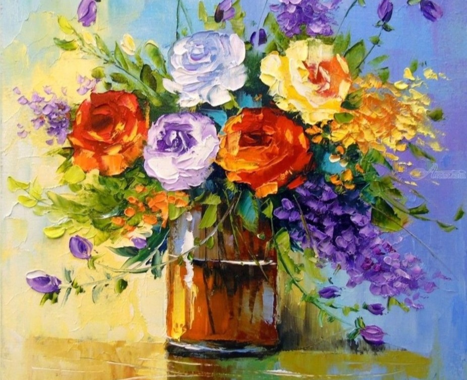 Wine & Painting: Spring Flowers in a Vase event photo
