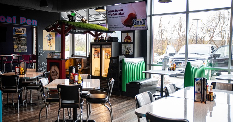 Interior space, dining area