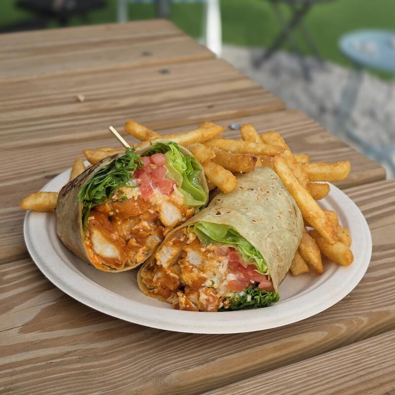 Buff and Bleu Fried Chicken Wrap photo
