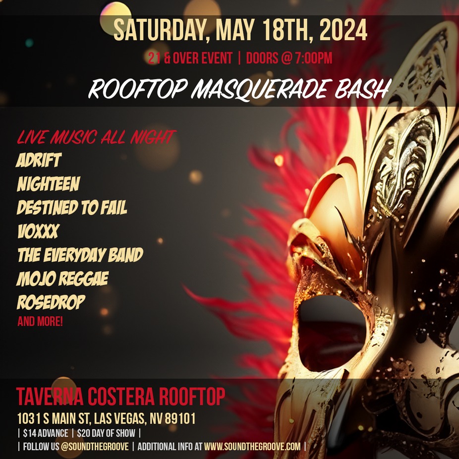 Rooftop Masquerade Bash event photo