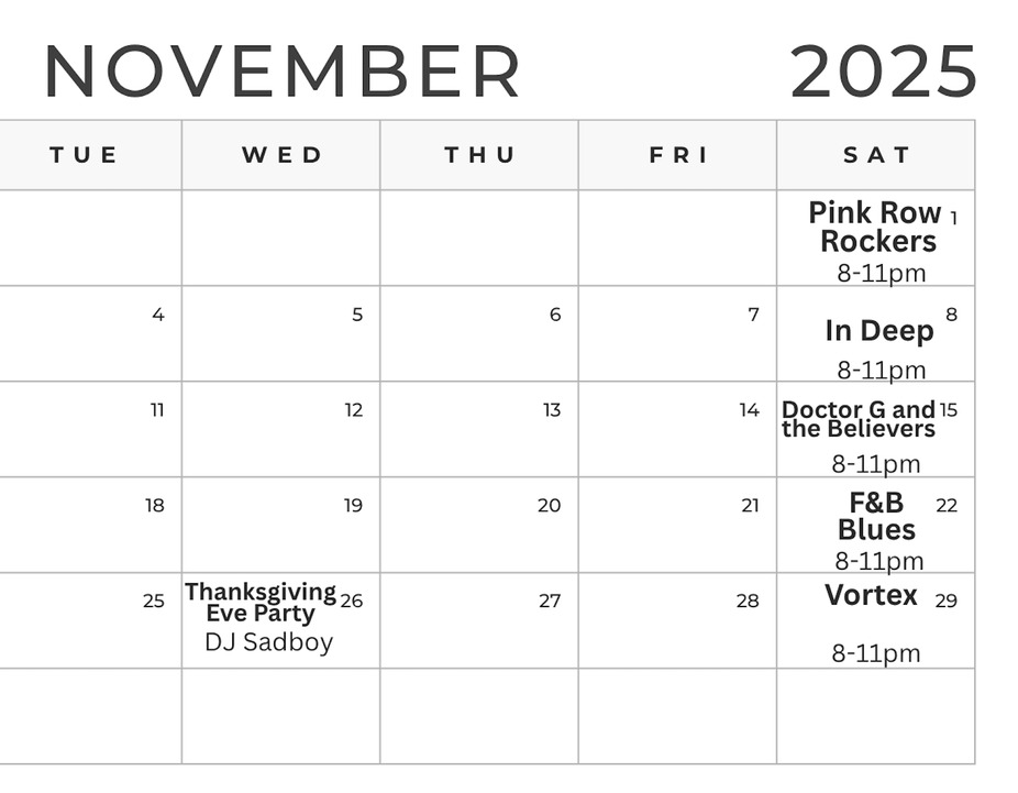 November Live Bands event photo